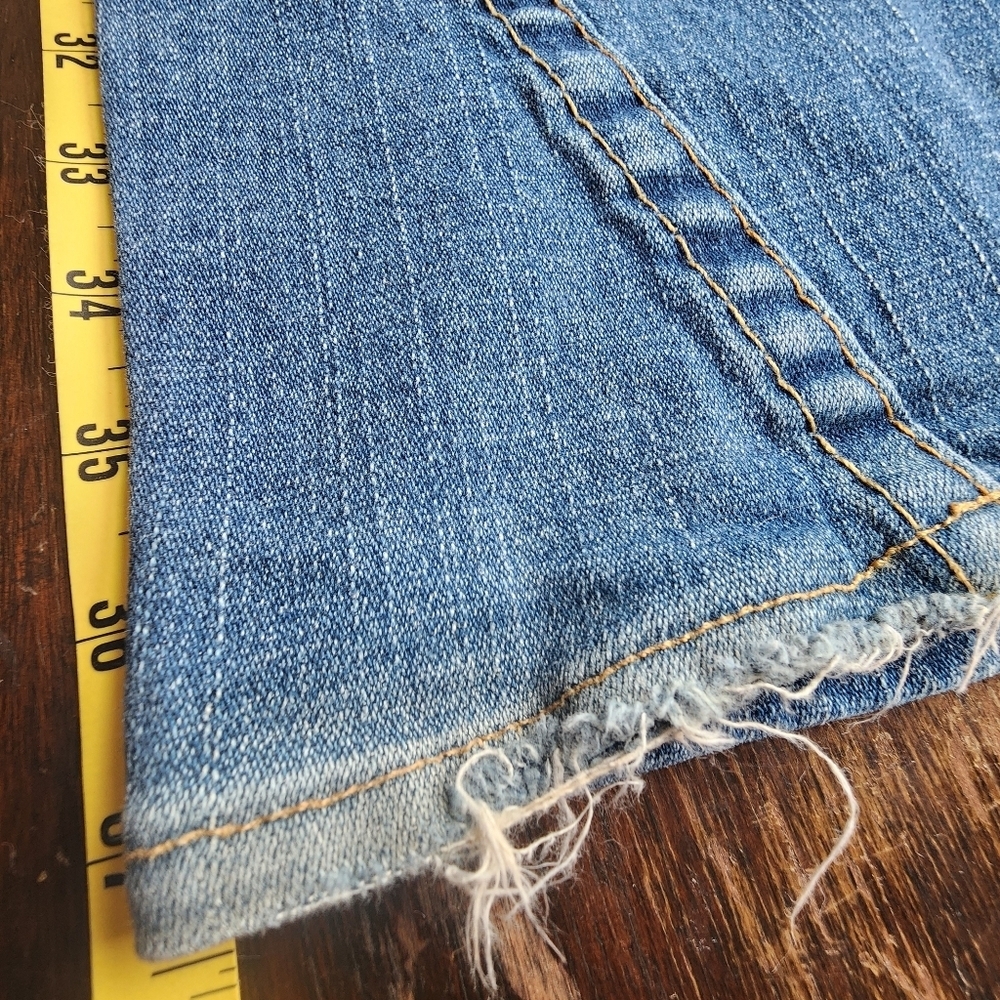VTG TRUE RELIGION JEANS WOMENS 32 TWISTED SEAM FLARE LEG LOW RISE USA Horseshoe - Picture 6 of 15